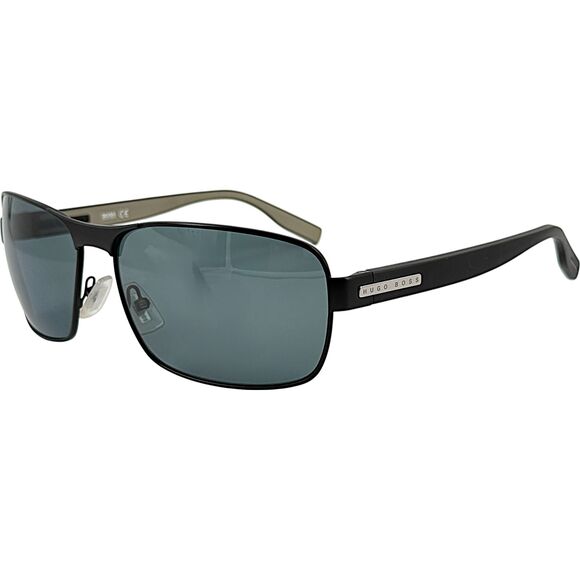 HUGO BOSS Other - Hugo Boss 0579PS Mens Metal Polarized Sunglass 02MSRA Matte Black 62-15 Lg Wrap